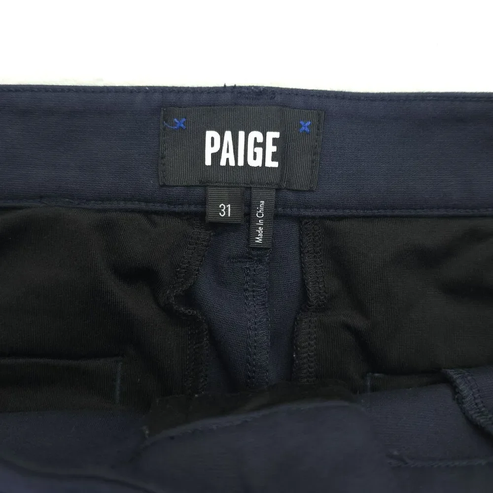 Paige Pants Men’s 31x26 Navy Blue Jogger Style Stretch Tapered Casual